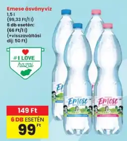 Interspar Emese ásványvíz ajánlat