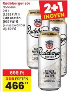 Interspar Radeberger sör ajánlat