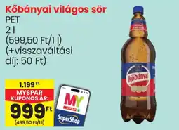 Spar Kőbányai világos sör ajánlat