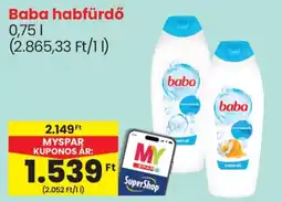 Spar baba habfürdő ajánlat