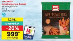 Spar S-Budget édesburgonya-hasáb ajánlat
