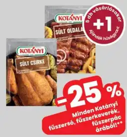 Interspar Kotányi sült csirke ajánlat