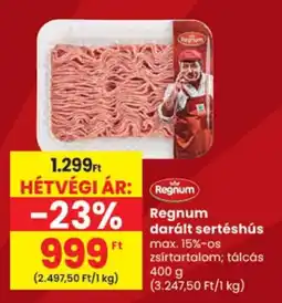 Spar Regnum darált sertéshús ajánlat