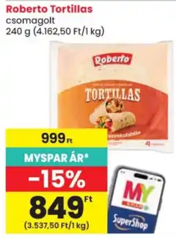 Spar Roberto tortillas ajánlat