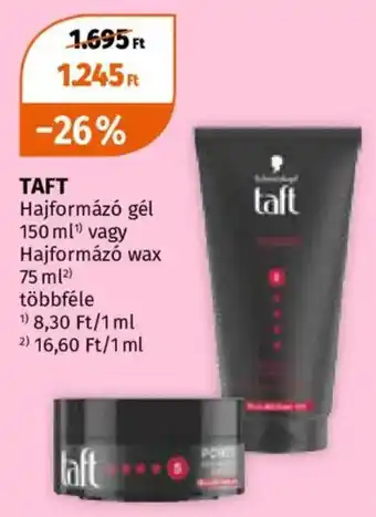 Taft hajformázó gél vagy hajformázó wax