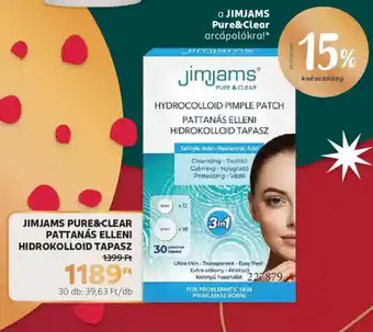 Jimjams pure&clear pattanás elleni hidrokolloid tapasz