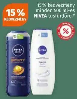 Müller Nivea tusfürdő ajánlat