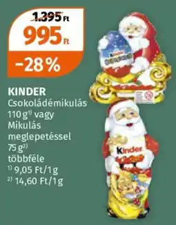Müller Kinder Csokoládé mikulás ajánlat