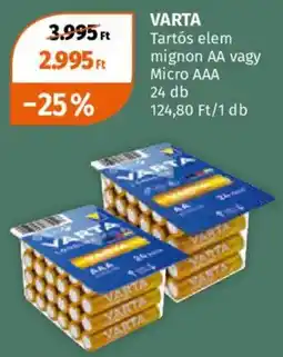 Müller Varta tartós elem ajánlat
