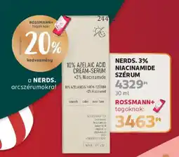 Rossmann Nerds 3% niacinamide szérum ajánlat