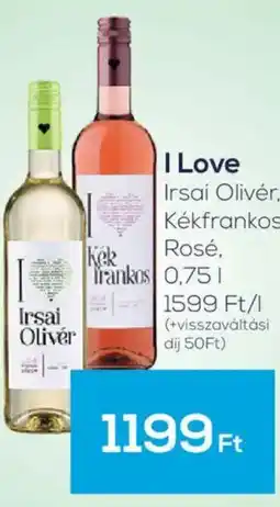 GRoby Irsai Olivér I Love Kékfrankos Rosé ajánlat