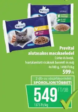 Coop Prevital alutasakos macskaeledel ajánlat