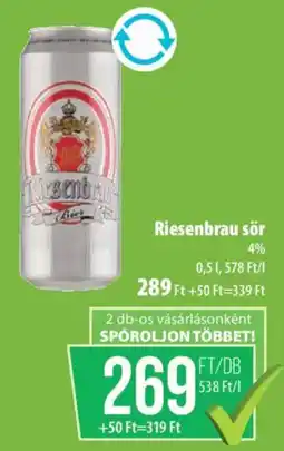 Coop Riesenbrau sör ajánlat