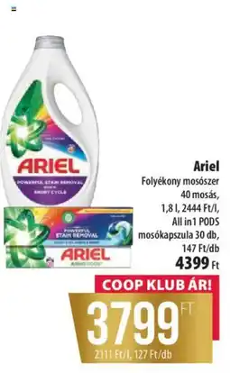 Coop Ariel folyékony mosószer ajánlat