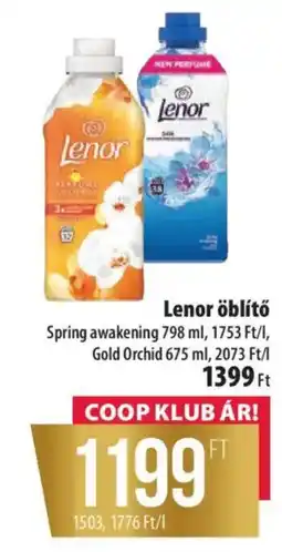Coop Lenor öblítő ajánlat