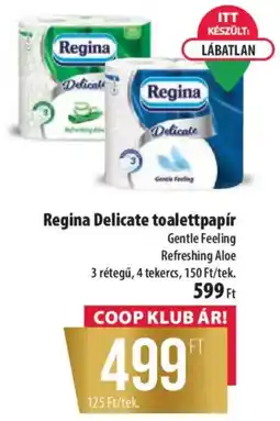 Coop regina delicate toalettpapír ajánlat
