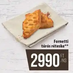 Coop Fornetti túrós réteske ajánlat