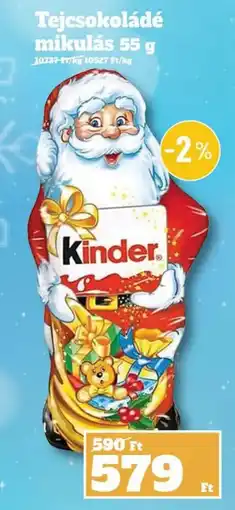 Family Diszkont Kinder tejcsokoládé mikulás ajánlat
