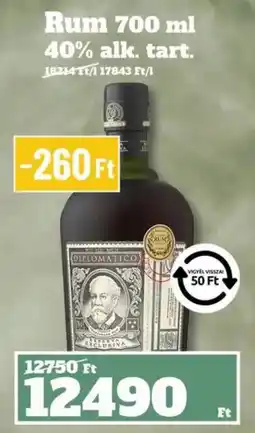 Family Diszkont Diplomatico rum ajánlat