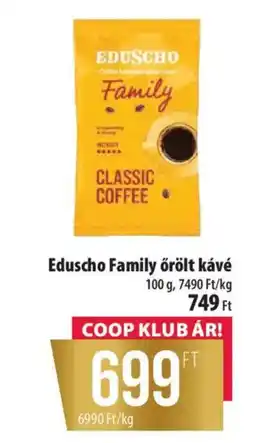 Coop Eduscho family örölt kávé ajánlat