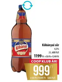 Coop Kőbányai sör ajánlat