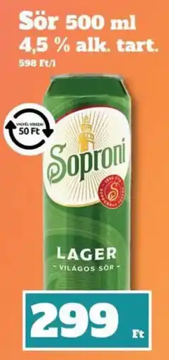 Family Diszkont Soproni lager ajánlat