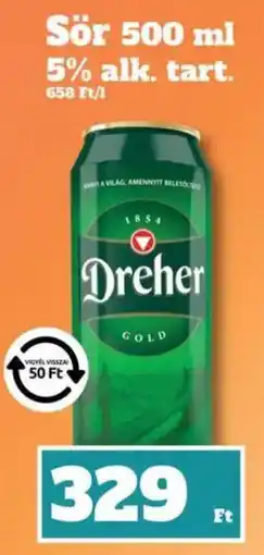 Family Diszkont Dreher gold ajánlat