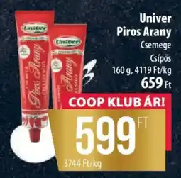 Coop Univer piros arany csemege ajánlat