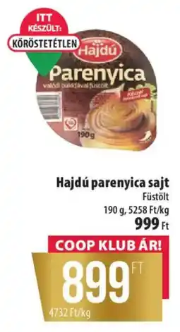 Coop Hajdú parenyica sajt ajánlat