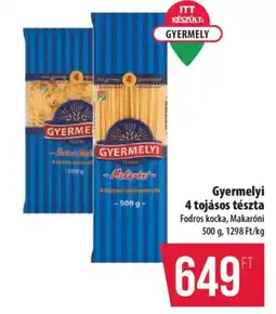 Coop Gyermelyi 4 tojásos tészta ajánlat