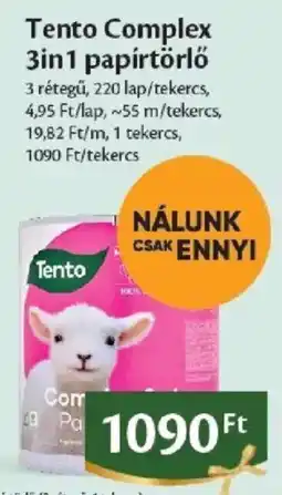 EcoFamily Tento complex 3 in 1 papirtörlő ajánlat