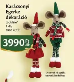 EcoFamily Karácsonyi Egerke dekoráció ajánlat