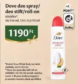 EcoFamily Dove deo spray/deo stift/roll-on ajánlat