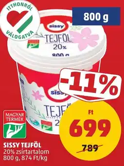 PENNY Sissy tejföl ajánlat