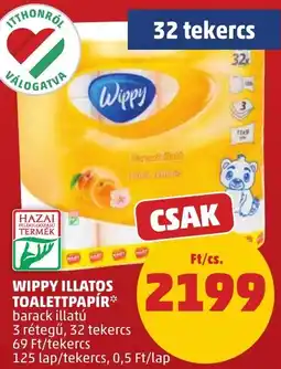 PENNY Wippy illatos toalettpapír ajánlat