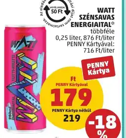PENNY Watt szénsavas energiaital ajánlat