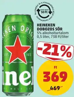 PENNY Heineken dobozos sör ajánlat