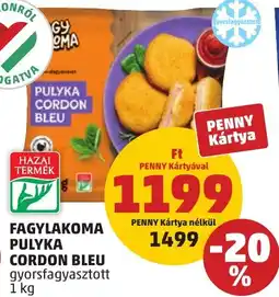PENNY Fagylakoma pulyka cordon bleu ajánlat