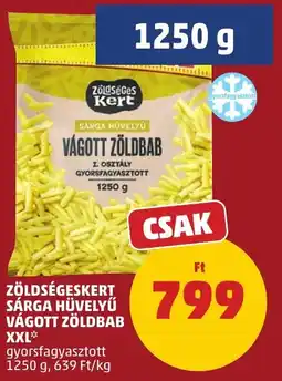 PENNY Zöldségeskert sárga hüvelyű vágott zöldbab ajánlat