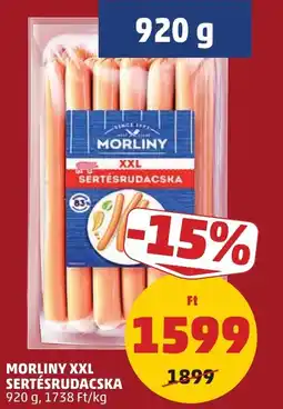 PENNY Morliny xxl sertésrudacska ajánlat