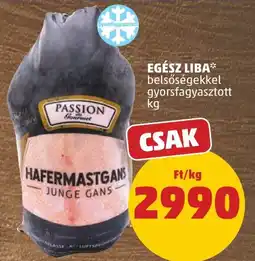 PENNY Passion Gourmet hafermastgans ajánlat