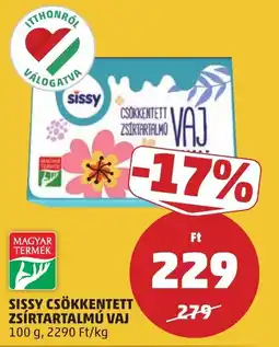 PENNY Sissy csökkentett zsírtartalmú vaj ajánlat