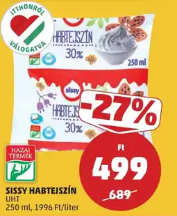 PENNY Sissy habtejszín ajánlat