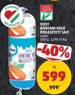PENNY Sissy rántani való ömlesztett sajt ajánlat