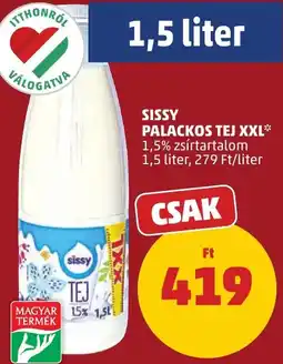 PENNY Sissy palackos tej xxl ajánlat