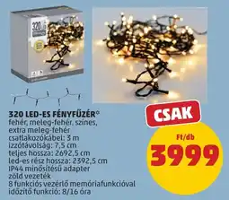 PENNY 320 led-es fényfűzér ajánlat