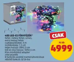 PENNY 480 led-es fényfűzér ajánlat