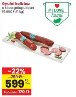 Interspar Gyulai kolbász ajánlat
