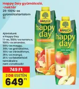 Interspar Rauch happy day gyümölcsle- nektár ajánlat