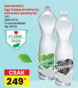 Interspar Szentkirályi ásványvíz ajánlat